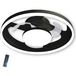 Primo PRCF-80725 Ανεμιστήρας Οροφής 50cm 15W με Φως & Τηλεχειριστήριο Μαύρος