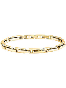 Trussardi Ανδρικό Βραχιόλι Χειροπέδα από Ατσάλι Xρυσό TJAXV51