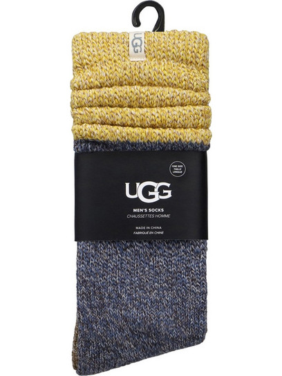 UGG Ανδρικές Κάλτσες Ψηλές με Σχέδια Ανθρακί 2Pack 1172202-SMMRW
