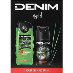 Denim Wild Shower Gel 250ml + Deodorant 150ml