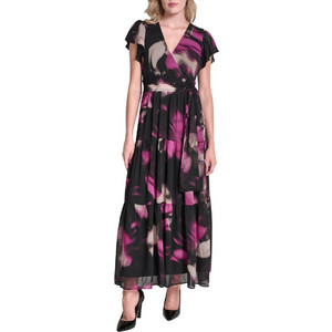 DKNY Maxi Φόρεμα για Γάμο / Βάπτιση Κρουαζέ Μαύρο DD5G1562-PMU DKNY Maxi Φόρεμα για Γάμο / Βάπτιση Κρουαζέ Μαύρο DD5G1562-PMU