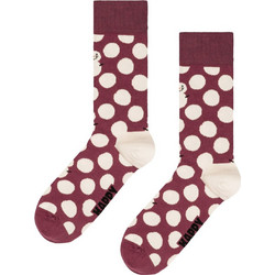 Happy Socks Big Dot Snowman Βαμβακερές Γυναικείες Κάλτσες Μπορντό P005319-1000