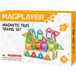 Magplayer Magnetic Tiles Travel Set 40τμχ