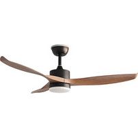 Life Veranda Nature 221-0520 Ανεμιστήρας Οροφής 132cm 40W με Φως & Τηλεχειριστήριο Μαύρος Καφέ