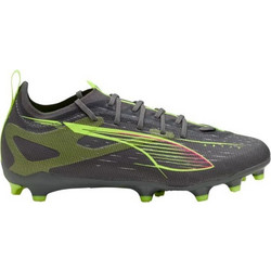 Puma Ultra 5 Pro FG/AG 108165-03 Παιδικά Ποδοσφαιρικά Παπούτσια με Τάπες Μαύρα Lime