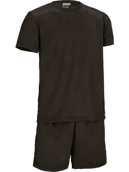 Valento Αθλητικό Ανδρικό Σετ T-Shirt & Βερμούδα Καλοκαιρινό Μαύρο CDVAPLANG20