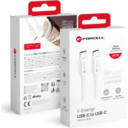 Forcell F-Energy C338 USB-C to USB-C 60W 1.5m White 5903396219597