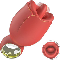 Guilty Toys Lip & Tongue Vibrator Κλειτοριδικός Δονητής Κόκκινος