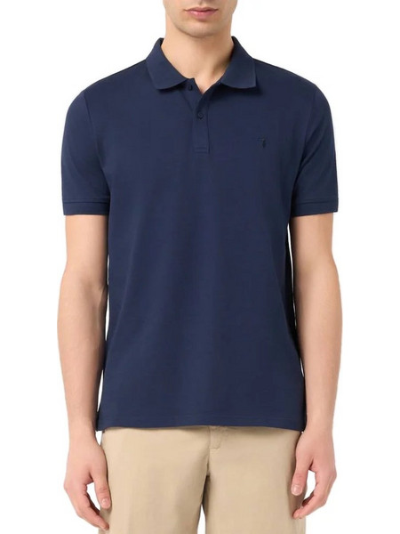Trussardi Ανδρική Μπλούζα Polo Κοντομάνικη Navy Μπλε MTP01J90-034