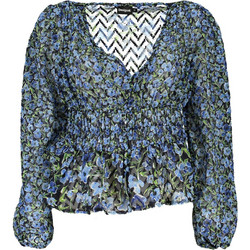 Desigual Γυναικείο Καλοκαιρινό Crop Top Μπλε 24SWBW17-5000