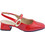 Piccadilly Ανατομικές Γόβες Slingback Λουστρίνι με Χοντρό Χαμηλό Τακούνι Κόκκινες 1-779-26034-28R