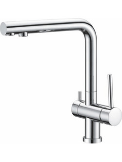 Macart Idea 200 Filter Μπαταρία Κουζίνας Πάγκου Τριπλής Παροχής Ανάμεικτη Inox