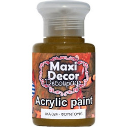 Maxi Decor 024 Hazelnut Ακρυλικό Χρώμα Ζωγραφικής 60ml