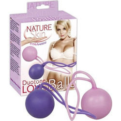You2Toys Nature Skin Duotone Love Σετ Κολπικές Μπάλες Μωβ Ροζ 2τμχ