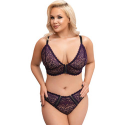 Cottelli Σετ Sexy Εσώρουχα See Through με Δαντέλα Μωβ 22142454051