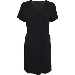 Vero Moda Mini Καλοκαιρινό Καθημερινό Φόρεμα Μεταξωτό Μαύρο 10304715