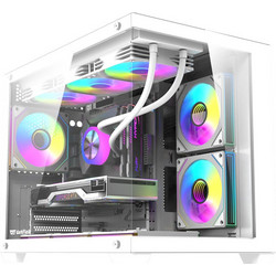 Darkflash B275 Pro White Micro Tower Κουτί Υπολογιστή με Πλαϊνό Παράθυρο