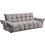 HomeMarkt Melu Καναπές Κρεβάτι Γκρι 250x90x85cm HM3314.01