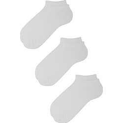 Dimisocks Ανδρικές Κάλτσες Κοντές Λευκές 3Pack DSECO4-1