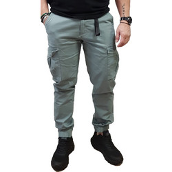 Rebase Ανδρικό Παντελόνι Cargo Joggers Κανονική Εφαρμογή Βεραμάν 261RCCP-4085