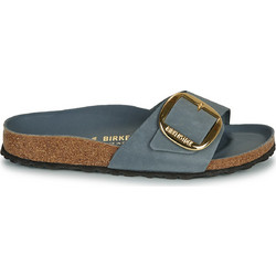 Birkenstock Madrid Big Buckle Δερμάτινα Γυναικεία Σανδάλια Ανατομικά Μπλε 1032090