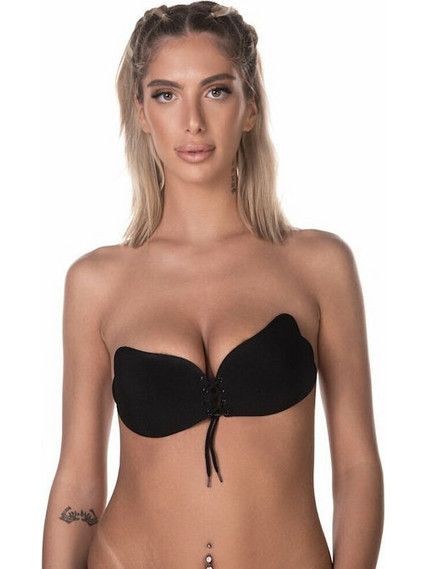 Comfort Σουτιέν Αυτοκόλλητο Push Up χωρίς Μπανέλα Μαύρο 3030