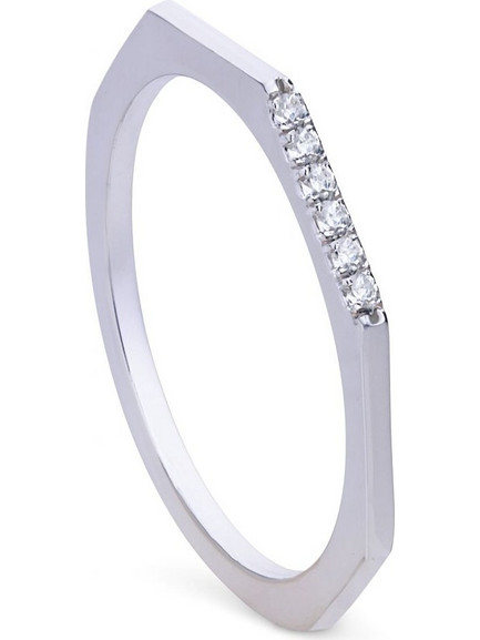 Diamonfire Γυναικείο Δαχτυλίδι Σειρέ Μισόβερο από Ασήμι 925 με Ζιργκόν 61220010821