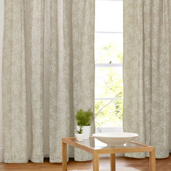 WhiteEgg Κουρτίνα Παραθύρου Floral με Τρέσα 200x150 K0112-6