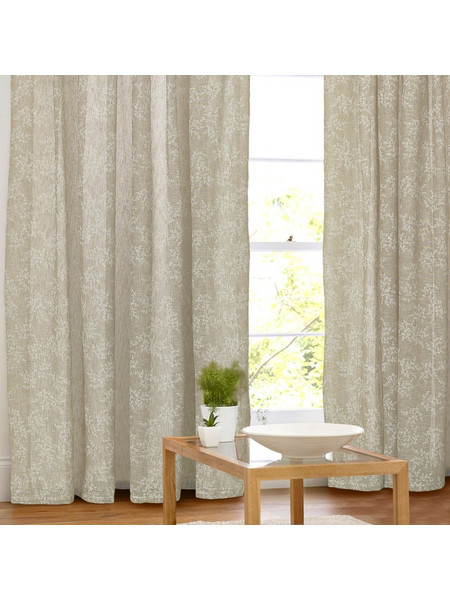 WhiteEgg Κουρτίνα Παραθύρου Floral με Τρέσα 200x150 K0112-6