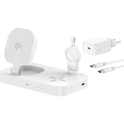 4Smarts Trident + Charger Samsung Watch Ασύρματος Φορτιστής Qi2 Pad με Θύρα USB-C 25W