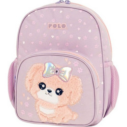 Polo Junior Fizz Dog Σχολική Τσάντα Πλάτης Νηπιαγωγείου Λιλά 911001-8450