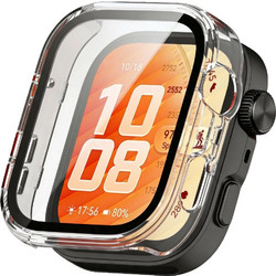Tech-Protect Defense Πλαστική Θήκη με Προστασία Οθόνης για Huawei Watch Fit 5 Pro 44mm Διαφανής
