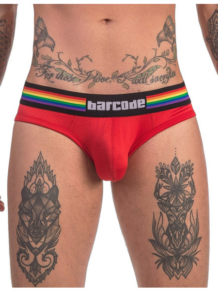 Barcode Berlin Pride Ανδρικό Σλιπ Βαμβακερό Κόκκινο 5607776016348