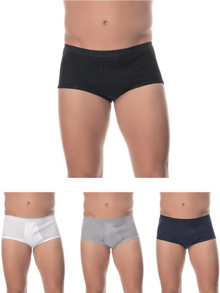 Lido Ανδρικά Σλιπ Βαμβακερά με Άνοιγμα 4Pack PRO-101