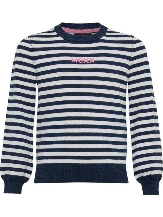Mexx Παιδικό Πουλόβερ Μακρυμάνικο Λευκό Navy Μπλε AO0954036G-NAVY