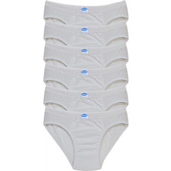 Onurel Ανδρικά Σλιπ Βαμβακερά Λευκά 6Pack PRO-303