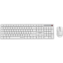Gembird Silent Key Pro White Ασύρματο Σετ Πληκτρολόγιο & Ποντίκι