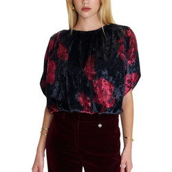 Ale Γυναικείο Χειμερινό Crop Top Βελούδινο Navy Μπλε 82023308