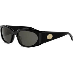 Celine CL40347U 01A Γυναικεία Γυαλιά Ηλίου Ορθογώνια Κοκάλινα Μαύρα με Μαύρο Φακό
