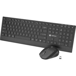 Natec Stingray 2 Black Ασύρματο Σετ Πληκτρολόγιο & Ποντίκι
