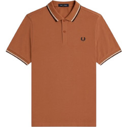 Fred Perry Ανδρική Μπλούζα Polo Κοντομάνικη Καφέ M3600-P03