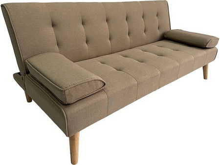 Zita Plus Meryl Τριθέσιος Καναπές Κρεβάτι Εκρού 170x81x74cm 40.0206.3