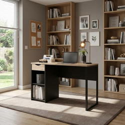 Epiplo World Function Plus Γραφείο Υπολογιστή Ξύλινο 130x484x76.5cm 0111.TV66
