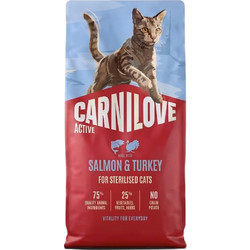 Carnilove Active Sterilised Grain Free with Salmon & Turkey 2kg 020-1334