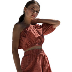 Moutaki Γυναικείο Καλοκαιρινό Crop Top Rusted 21.01.62