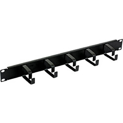 Techly I-CASE CABLE-BK5 Οδηγός Καλωδίων για Καμπίνες Rack Μεταλλικός 1U 19"