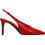 KALOGIROU Syntney Γόβες Slingback Δερμάτινες με Τακούνι Στιλέτο Κόκκινες