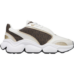 Michael Kors Γυναικεία Sneakers Λευκά Σοκολατί 43F5RNFS2S-200