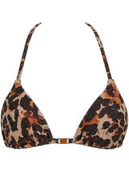 Sugarfree Bikini Top Τριγωνάκι Animal Print Καφέ 26801119