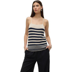 Vero Moda Γυναικείο Καλοκαιρινό Top Πλεκτό Μπεζ 10302769